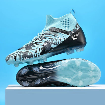 Chaussures de football à crampons longs AG pour hommes Genuine Double Star, chaussures de match et d'entraînement professionnelles pour adolescents et adultes