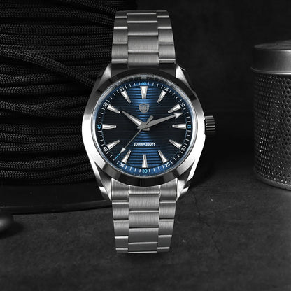 Watchdives WD0006 Watch VH31 Sweep Second Movement Domed Sapphire Crystal BGW9 Luminous 10Bar Waterproof 38mm Vintage Watches