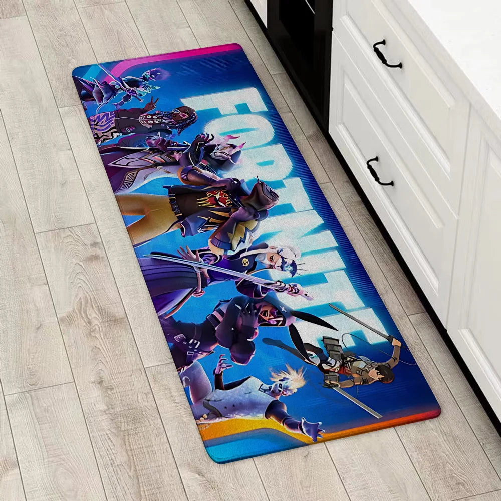 Entrance Front Door Doormat For Fortnite Game Non-slip Kitchen Rug Living Room Rugs Balcony Bathroom Foot Mat Floor Mats Carpet