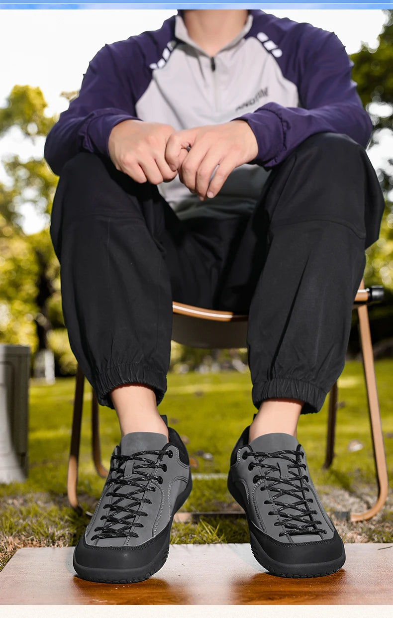 Miesten leveät kengät, minimalistiset paljasjalkasneakerit, vaellus- ja juoksukengät ilman korotuseroa, ulkoiluun sopivat leveäkärkiset liukumattomat sneakerit