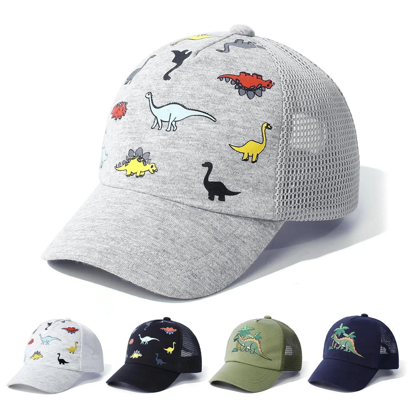Toddler Baseball Hat Sun Protection Baby Cap Adjustable Fit Mesh Baseball Hat Outdoor Beach Sun Cap for Kids 1-5Years