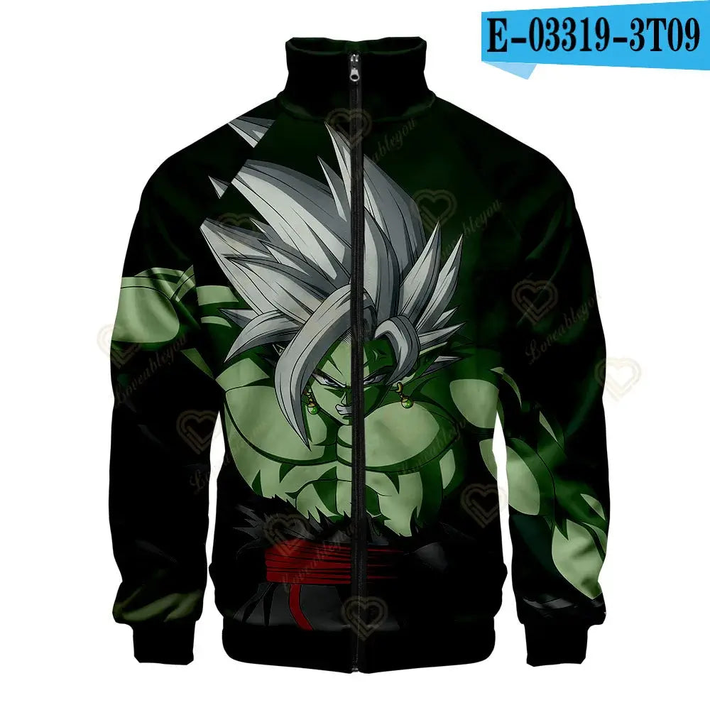 Dragon Ball 3D Print Zipper Hoodie Cool Fashion Men/Women/Kids Long Sleeve Hoodies Sweatshirt Casual Cosplay Jacket Clothes, Produit gaming premium Fraquane