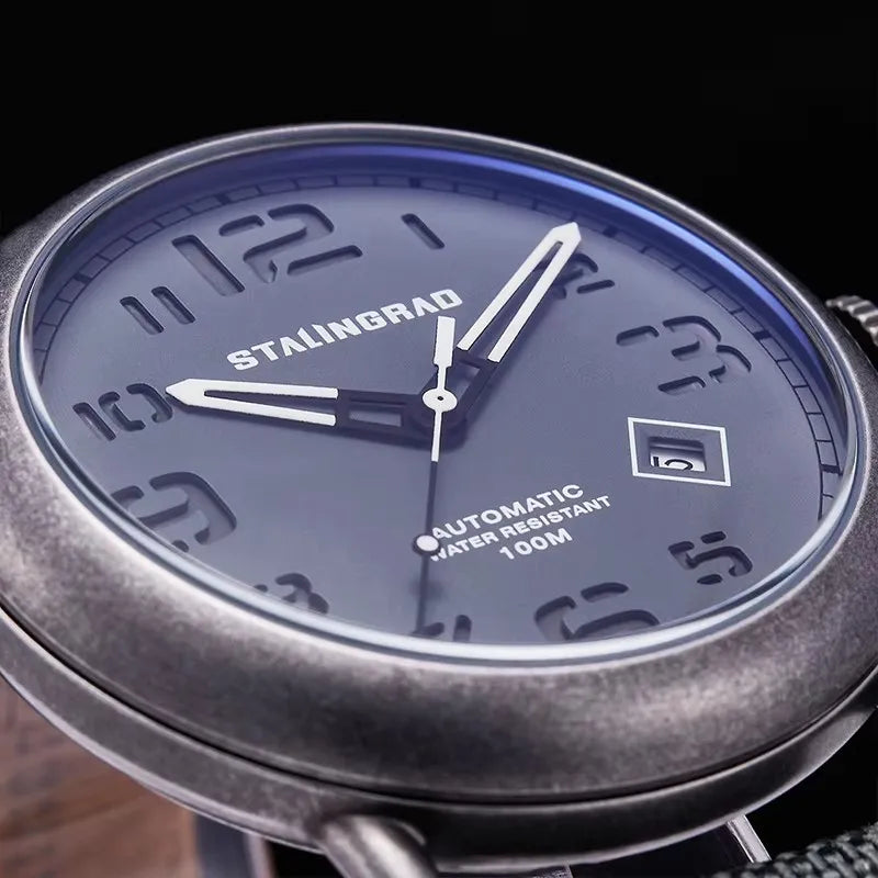 STALINGRAD original authentic men's watch, 8215 movement, 316L stainless steel, luminescent hands, waterproof to 100 meters