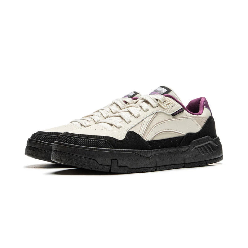 Li-Ning Women's COMMON 80s Lifestyle Shoes DUAL CUSHION Wearable Sport Shoes Classic Comfortable Li-Ning Leisure Sneakers AGCU158
