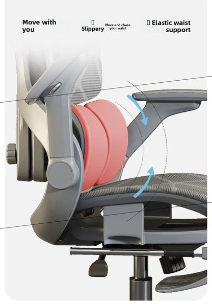 Air Titan Full-Mesh-Büro- und Gaming-Computerstuhl, ergonomischer Schreibtischstuhl für Studierende mit Drei-Zonen-Lendenstütze und gut belüftetem Design