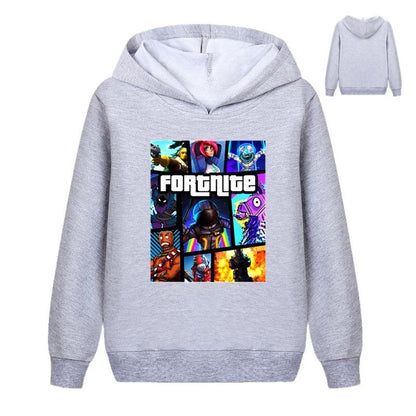 Fortnite Game Printed Children's Hoodies Cartoon Comfortable Suit Loose Long Sleeve Tops Autumn Winter Clothes
