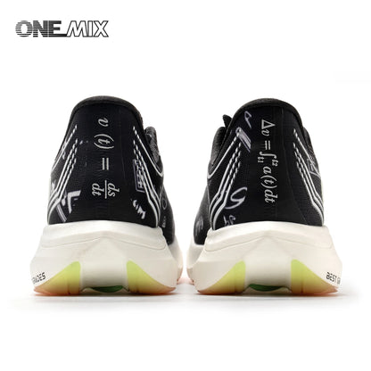 ONEMIX Nowe buty do biegania maratońskiego z podeszwą z nylonu i włókna węglowego – amortyzujące, profesjonalne, zapewniające stabilne wsparcie, ultralekkie, z doskonałym odbiciem