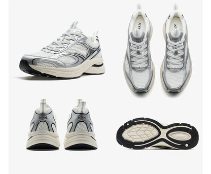 Xtep Y2K casual sneakers voor heren, comfortabele retro lichtgewicht hardloop- en sportschoenen voor koppels, winter, 874219320004