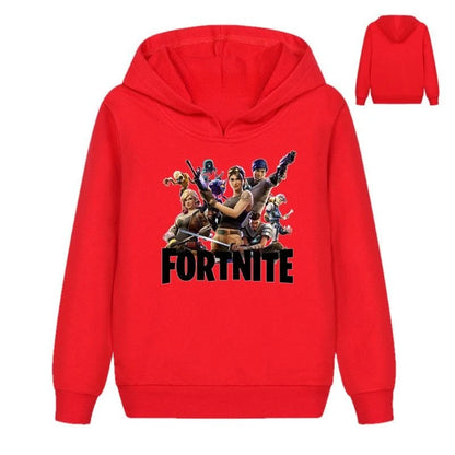 Fortnite Game Printed Children's Hoodies Cartoon Comfortable Suit Loose Long Sleeve Tops Autumn Winter Clothes