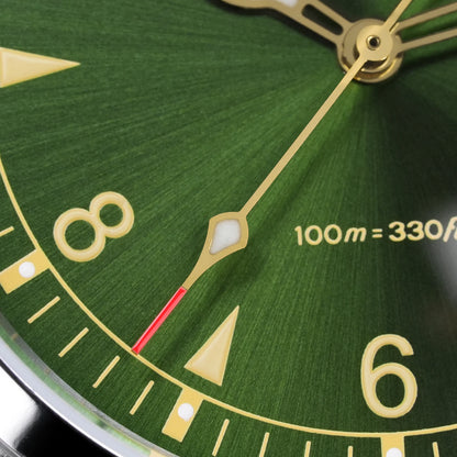 Militado ML08 Vintage Watch VH31 Quartz Movement Domed Sapphire Crystal Wristwatch BGW9 Luminous Vintage 38mm Quartz Watches