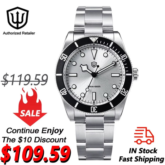 Watchdives WD7922 BB54 Quartz Watches VH31 20Bar Waterproof Luminous Sapphire Crystal Ar 37Mm Fashion Stainless Dive Wrist Watch