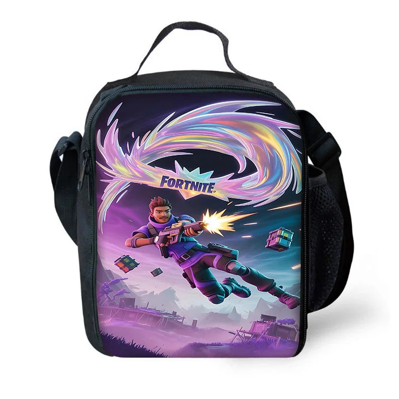 Child Insulated Large Capacity Bag for Boys Hot Game Fortnite Girls Student Outdoor Picnic Reusable Thermal Cooler Lunch Box