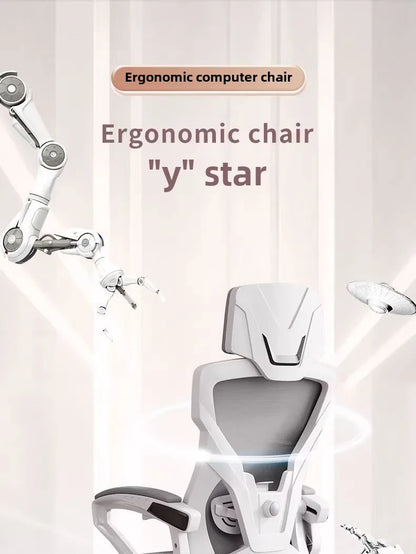 Ergonomic Computer Chair Home Office Chair with Reclining Seat, Comfortable Gaming Chair, Adjustable Desk Chair for Students & Workspaces