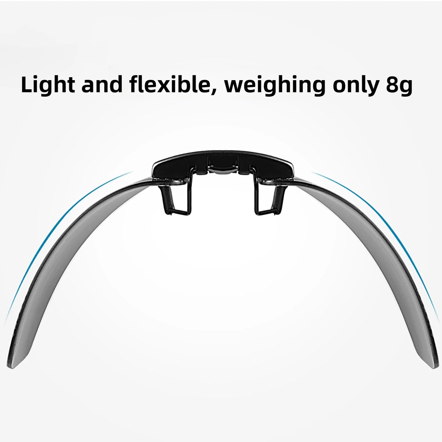 CAPONI New Sunglasses Clip For Men Square Polarized Photochromic Glasses Clip Flipped Up Protect Eyes Light Clip On Frame BS1282