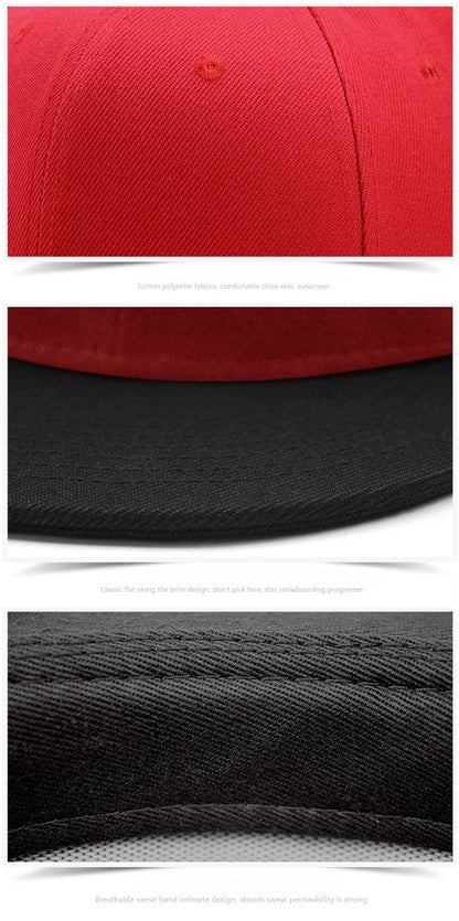 Fedoryn Custom Snapback Caps Splice Color Embroidery Hip Hop Cap for Women and Men DIY LOGO Design Print Hats Unisex Wholesale