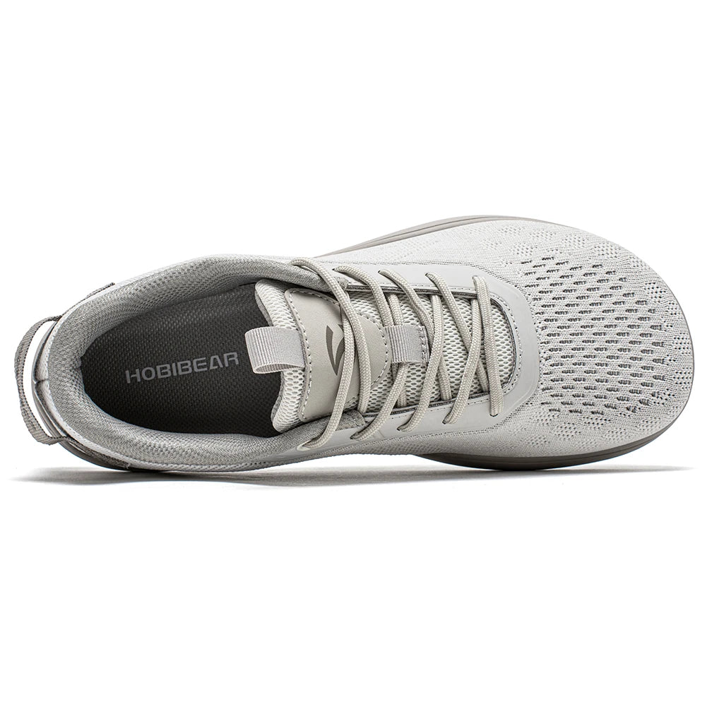HOBIBEAR Dzianinowe buty typu „barefoot” – unisex, bez podbicia, z szerokim czubkiem, minimalistyczne, oddychające, codzienne buty do chodzenia