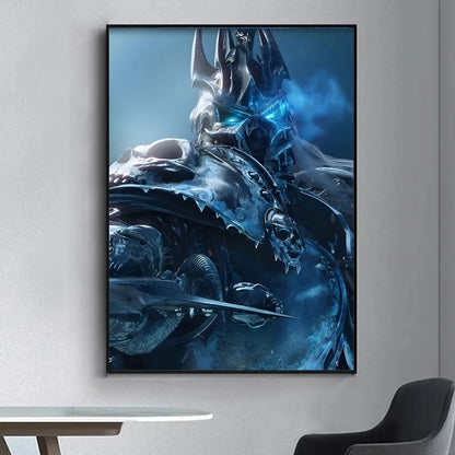 Game World Of Warcraft Poster Fancy Wall Sticker for Living Room Bar Vintage Decorative Painting Middle