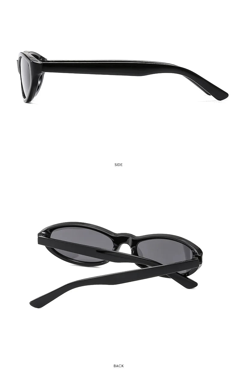 BOYSEEN Men's Hip Hop Style Sunglasses Narrow Frame Orange Eyewear UV400 Travel Beach Sunglasses U400