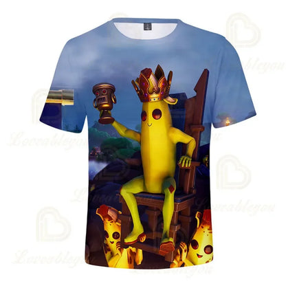 Fortnite Victory Royale Ninja Fashion 3D -T-paidat, kesäiset lyhythihaiset lastenvaatteet, sarjakuvapainatus, vauvanvaatteet, lasten T-paita