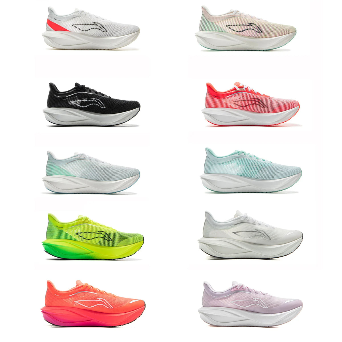 Li-Ning Women's FEIDIAN 5 CHALLENGER Racing Running Shoes CARBON-FIBER PLATE BOOM Cushion Sport Shoes Breathable Sneaker ARMV002