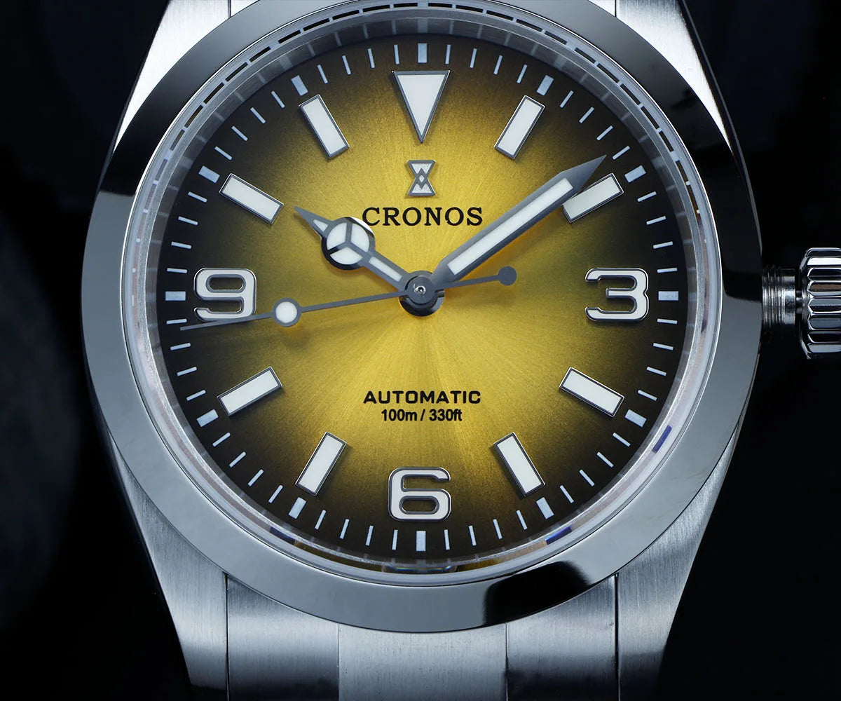 Cronos Luxury Men Watches 36mm Explore Climbing Series Couples Sport Watch NH35 PT5000 Unisex Automatic Mechanical Watch 10Bar