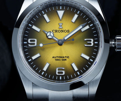 Cronos Luxury Men Watches 36mm Explore Climbing Series Couples Sport Watch NH35 PT5000 Unisex Automatic Mechanical Watch 10Bar