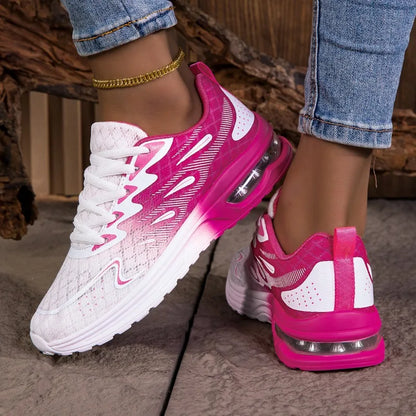 YRZL Women Sneakers Breathable Lightweight Running Shoes Non-Slip Wear-Resistant Comfortable Women's Walking Shoes