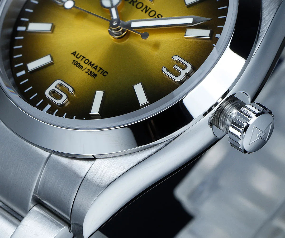 Cronos Luxury Men Watches 36mm Explore Climbing Series Couples Sport Watch NH35 PT5000 Unisex Automatic Mechanical Watch 10Bar