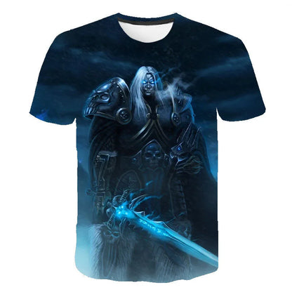 New Game World Of Warcraft 3D Printed T-shirt Men Women Fashion Streetwear O-Neck T Shirt Harajuku Oversized Tees Tops