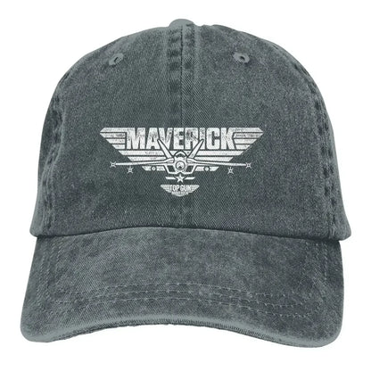 Daugiaspalvė kepurė su snapeliu vyrams ir moterims, kaubojaus kepurė „Top Gun Maverick“ su „Jet“ logotipu centre, beisbolo kepurės su individualizuotu snapeliu, apsauginės kepurės