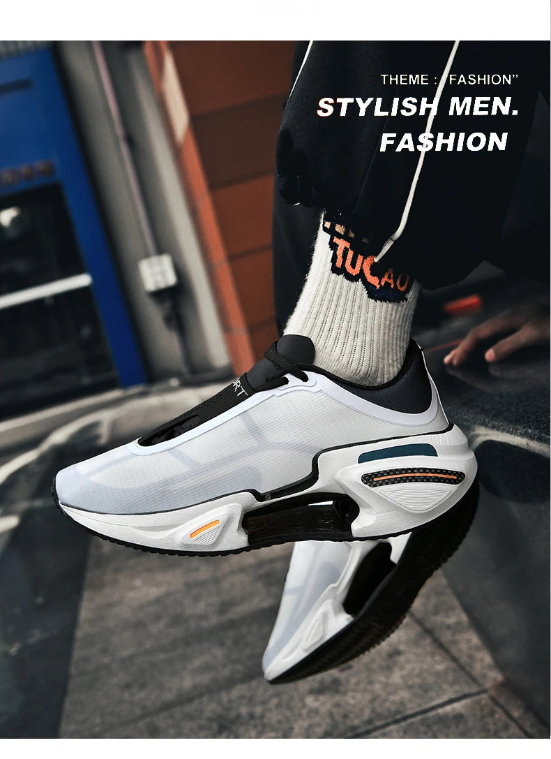 2026 New Men Sports Breathable Lightweight Comfortable Athletic Non-Skid Sneakers Daily Leisure Shopping Walking Marathon Shoes
