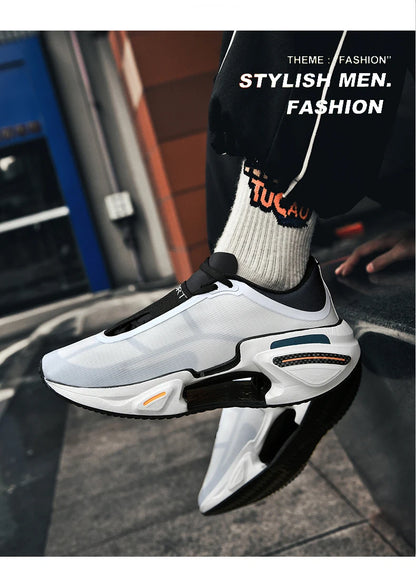 2026 New Men Sports Breathable Lightweight Comfortable Athletic Non-Skid Sneakers Daily Leisure Shopping Walking Marathon Shoes