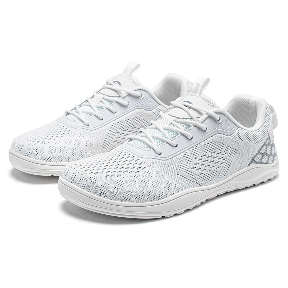 HOBIBEAR Dzianinowe buty typu „barefoot” – unisex, bez podbicia, z szerokim czubkiem, minimalistyczne, oddychające, codzienne buty do chodzenia