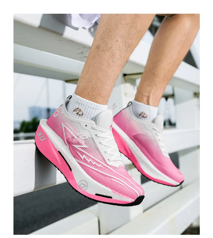 Running Shoes Specialty Men Marathon Sports Carbon Plate Breathable Ultralight Women Comfortable Athletic Cushion Stability Sneakers