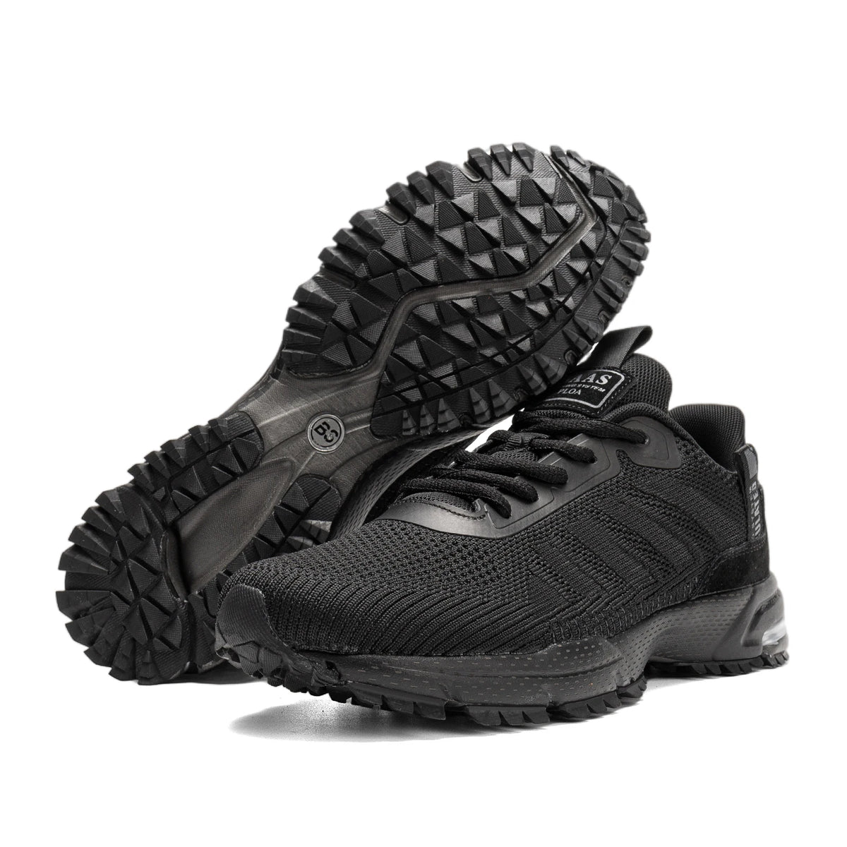 Baasploa Herren-Laufschuhe – Marke: Casual, leichte Designer-Jogging-Schuhe aus Mesh für Herren, atmungsaktive Sport- und Wanderschuhe mit Schnürung