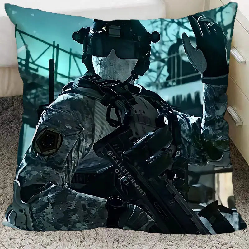 Anime Call of Duty Ghost Keegan Konig Cosplay 45CM Throw Pillows Soft Waist Sofa Cushion Throw Bedroom Pillows