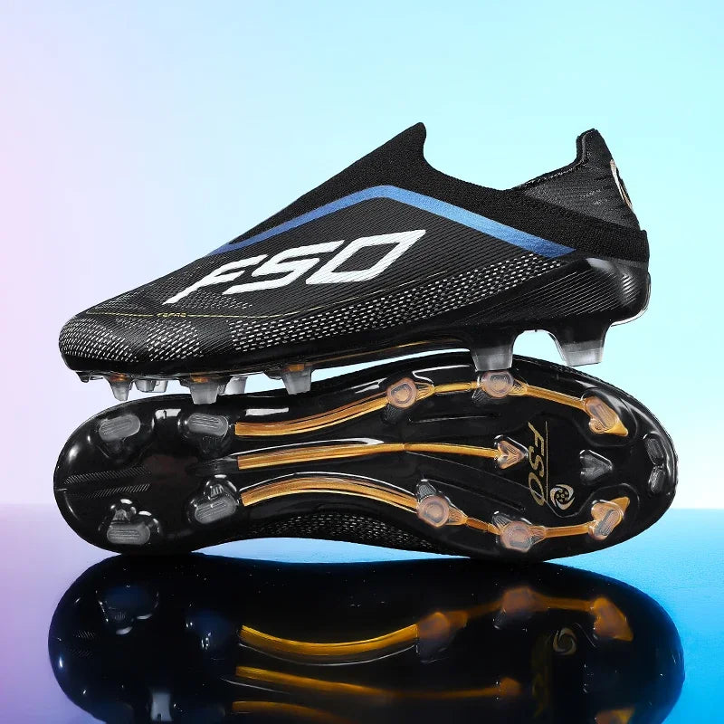 Men's Athletic Soccer Cleats Lightweight Comfortable Non-Slip Football Boots Training Shoes for Outdoor Grass Turf Competition