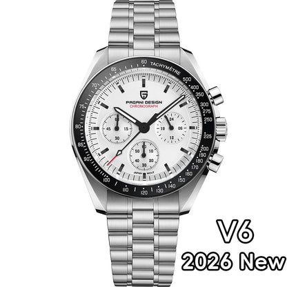 PAGANI DESIGN 2025 New AK Project Men's Watches Luxury Quartz Wrist Watch For Men AR Sapphire Speed Chronograph Automatic Date