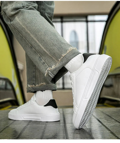PU Leather Men Shoes Sneakers Trend Casual Shoes Leisure Male Sneakers Footwear Men Vulcanized Shoes Couple Shoes Women Shoes