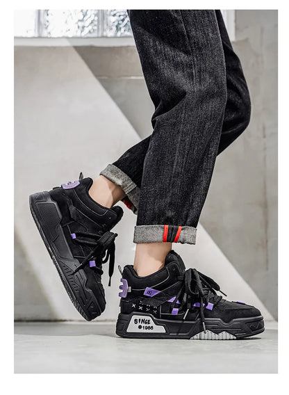 Men's Sneakers, Male Tennis Luxury Shoes, Men's Casual Trainer, Race Breathable Fashion Loafers Running Shoes for Men
