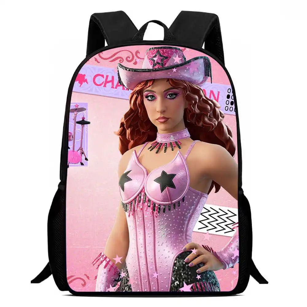 Kids School Backpack Cartoon Fortnite Bags for Girls Boys Durable Lightweight Large Capacity Breathable