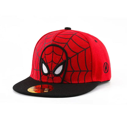 Kids Anime Spiderman Cartoon Baseball Cap Snapback Hat for Toddler Baby Children Spring Summer Adjustable Hip Hop