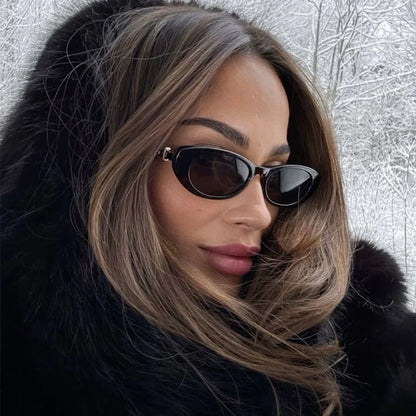 Sexy Cat Eye Sunglasses Women Vintage Small Frame Leopard Sun Glasses Female Black Shades Ladies Fashion Eyewear Oculus De Sol