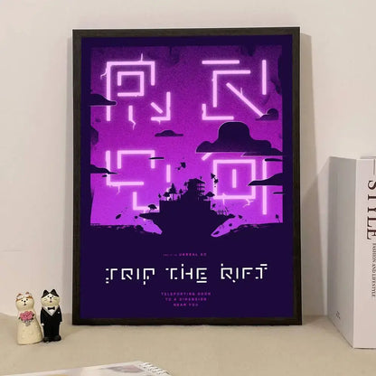 Poster de Jogo F-Fortnite Surpresa — Decoração de Casa, Quadro de Parede para Escritório e Sala de Estar