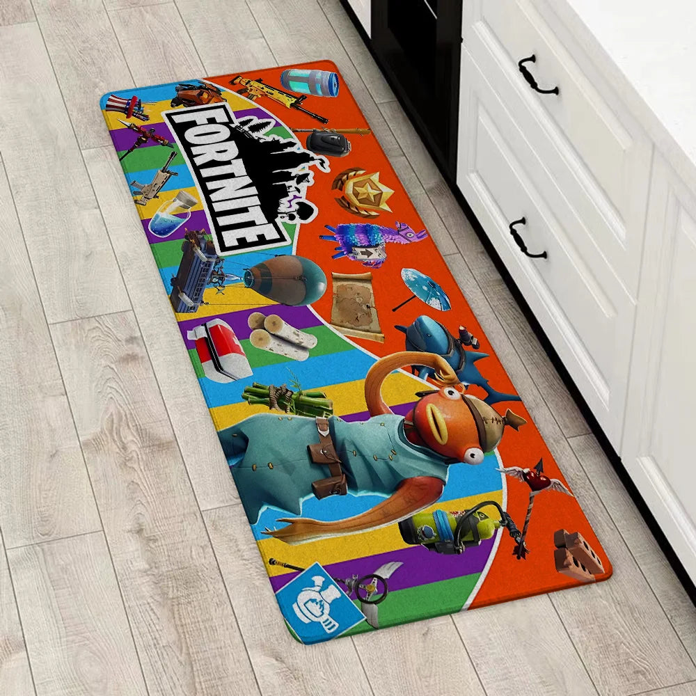 Game Fortnite Entrance Front Door Doormat Non-slip Kitchen Rug Living Room Rugs Balcony Bathroom Foot Mat Floor Mats Carpet