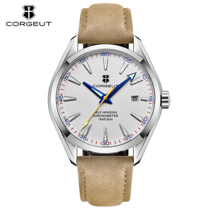 CORGEUT 41mm Luxury NH35 MOVEMENT Watch for Man Sapphire Glass Sport Clock Watch Automatic Relogio Masculino Mechanical Watches