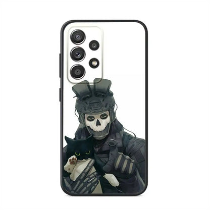 Black soft silicone case Phone Case For Samsung S24,21,22,23,30,Ultra,20,Plus,Note,10,9,COD Call Of Duty G-Ghost