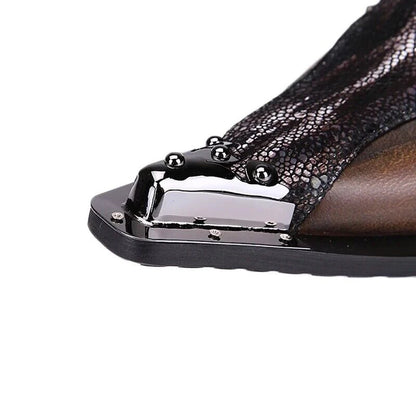 Men's Luxury White Gold Metal Toe Oxford Elegant Loafers Slip-On Dress Shoes Formal Wedding Party PU Leather Shoes Size 38-46