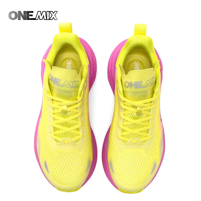 ONEMIX 2026 New Cushioned Running Shoes for Women and Men Lightweight Fashion Outdoor Sneakers Road Sports Shoes Training Jogging Fitness