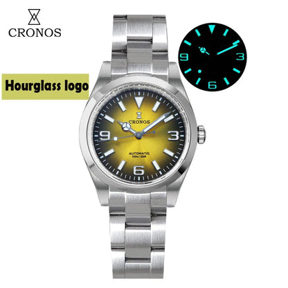 Cronos Luxury Men Watches 36mm Explore Climbing Series Couples Sport Watch NH35 PT5000 Unisex Automatic Mechanical Watch 10Bar